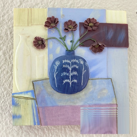 NWOT Bundle of 3 Floral Abstract Paintings 🖼 - Picture 4 of 5